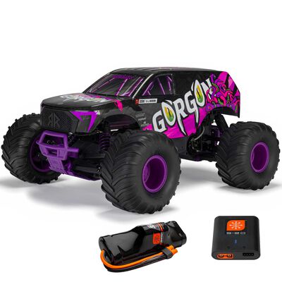 1/10 GORGON 2WD RTR Brushed Monster Truck (Battery & Charger Included), Purple 1/10 GORGON 2WD RTR Brushed Monster Truck (Battery & Charger Included), Purple