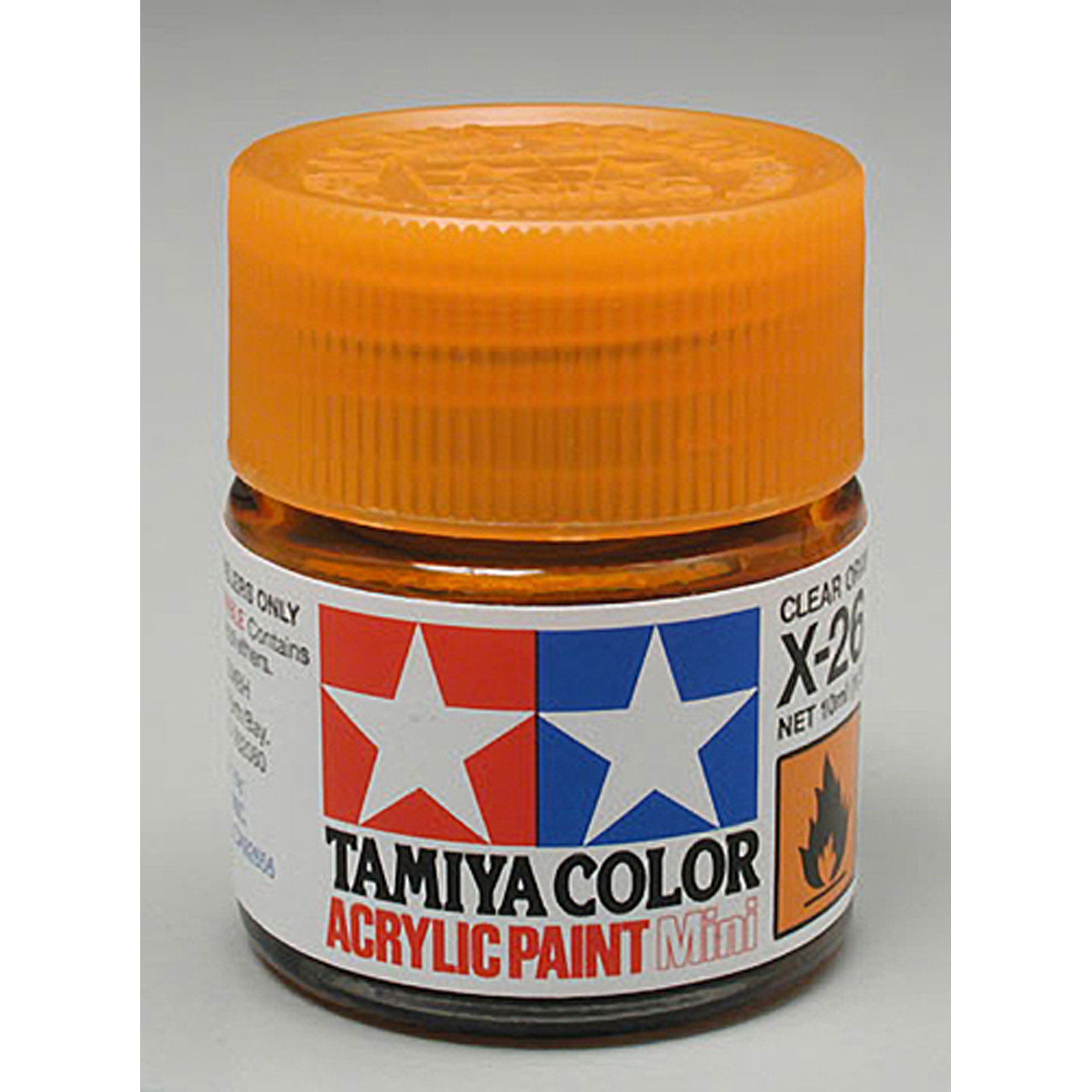 Tamiya Tamiya Acrylic Mini X26, Clear Orange | Horizon Hobby