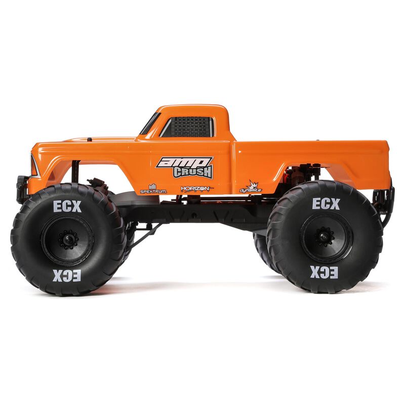 ECX 1/10 Amp Crush 2WD Monster Truck Brushed RTR, Orange Horizon Hobby