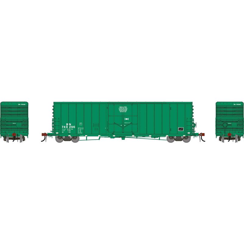 Athearn Genesis HO GEN 50' PC&F Box Car w/10'6" Plug Door, BN 'Simplified' #749296