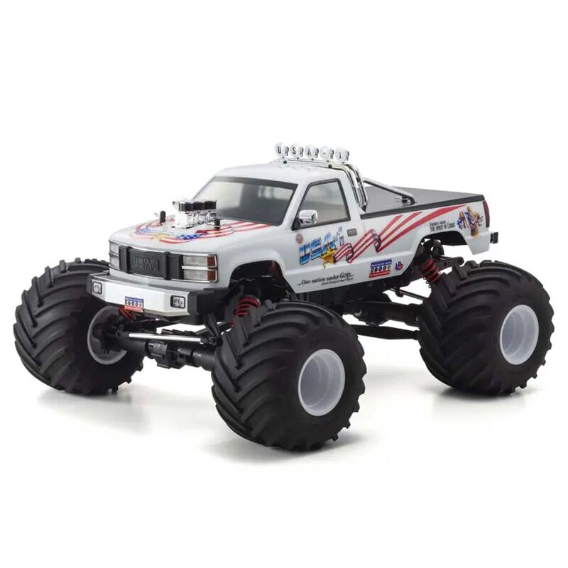 Kyosho 1/8 USA-1 VE 4S 4x4 Brushless Electric Monster Truck RTR - Technical View