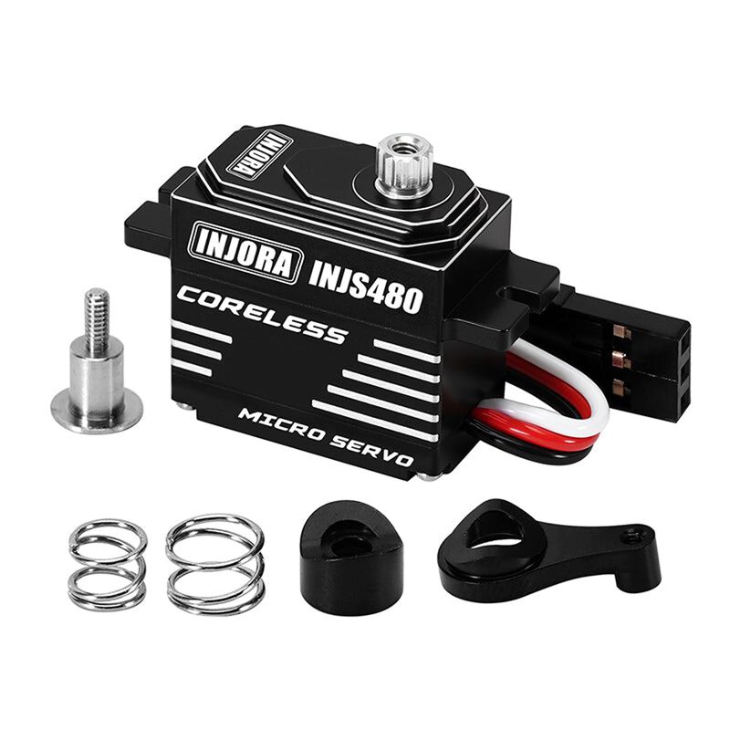 INJORA Coreless Servo & Servo Saver Set, 1/24 Losi Micro-B/T