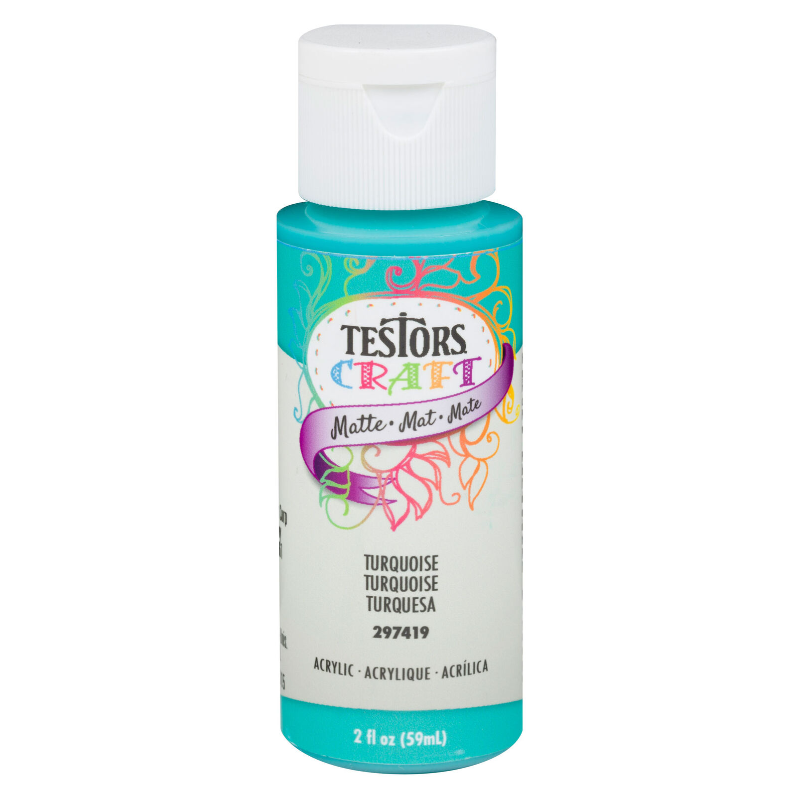 Testor Corp. Testors 2oz Acrylic Craft Paint, Satin Turquoise Horizon