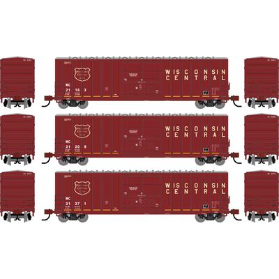 N ATH 50' FMC 5327 12' Plug Door Box Car, WC #21163/21209/21271 (3) N ATH 50' FMC 5327 12' Plug Door Box Car, WC #21163/21209/21271 (3)
