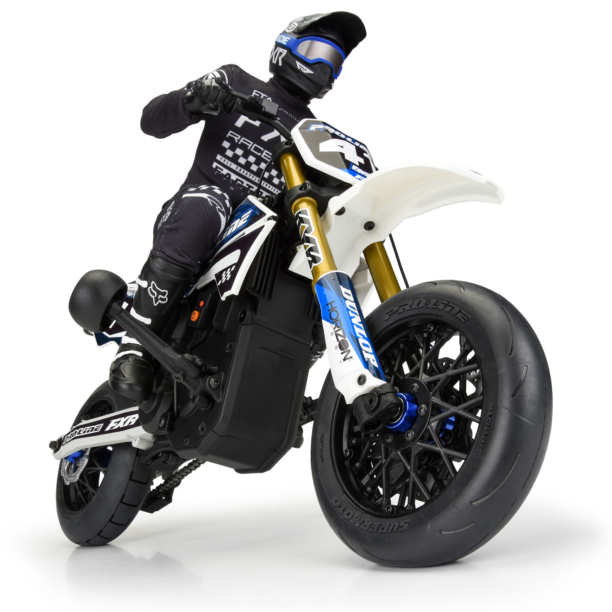 �˾���ũ PRO1022210 [PROLINE-RACING] 10222-10 1/4 Supermoto S3 Motorcycle Front Tire MTD Black (1): PROMOTO-MX 1