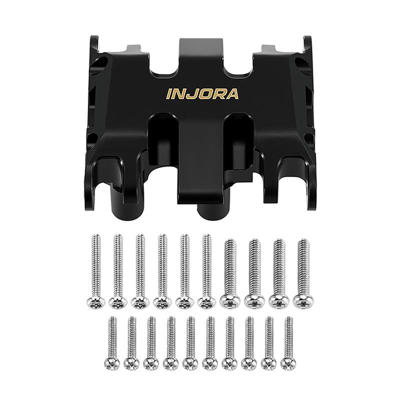 INJORA Brass Skid Plate, Black, 1/30 Axial SCX30