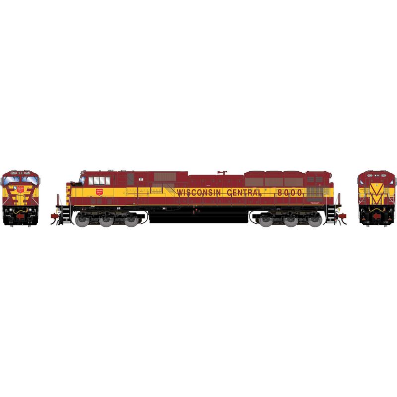 HO GEN SD80MAC Locomotive, Legendary Liveries WC 'Wisconsin Southern' #8000