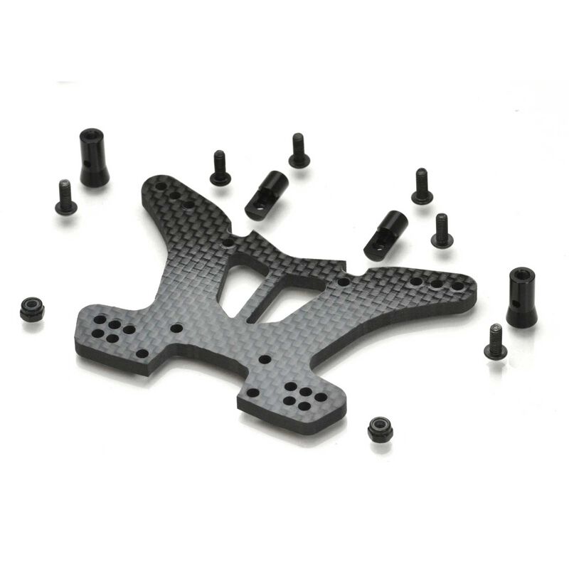 TRAXXAS SLASH 4X4 CARBON FIBER SHOCK TOWER- REAR, 4WD SLASH/ RALLY