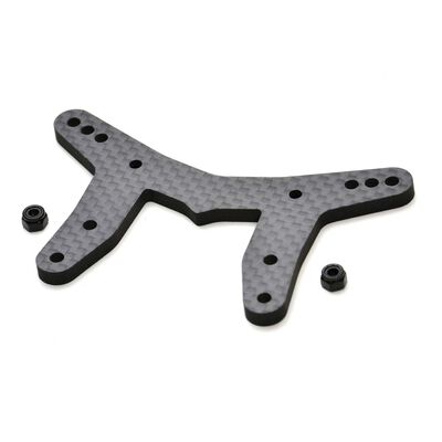 RC Front Shock Tower, 4mm Carbon Fiber: Losi 22S Drag Car RC Front Shock Tower, 4mm Carbon Fiber: Losi 22S Drag Car