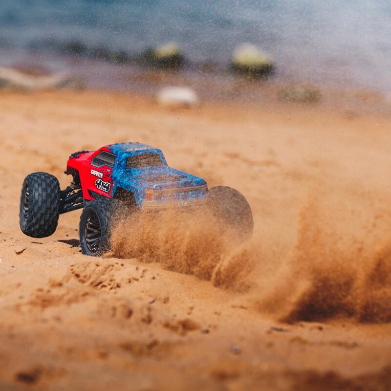 1/10 GRANITE 3S BLX 4WD Brushless Monster Truck with Spektrum RTR, Red/Blue