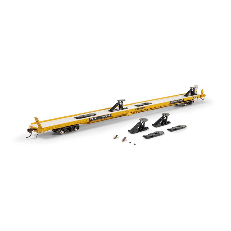 Athearn Genesis HO GEN F89-F Flat Car, XTTX 'Yellow' #150243