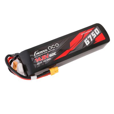 14.8V 6750mAh 4S 60C LiPo Battery: XT60 14.8V 6750mAh 4S 60C LiPo Battery: XT60