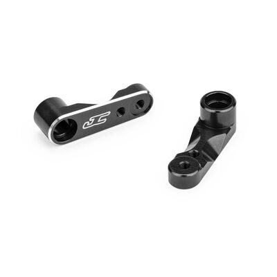 Aluminum Steering Bellcranks, 1/10 Team Associated RC10B7, Black Aluminum Steering Bellcranks, 1/10 Team Associated RC10B7, Black