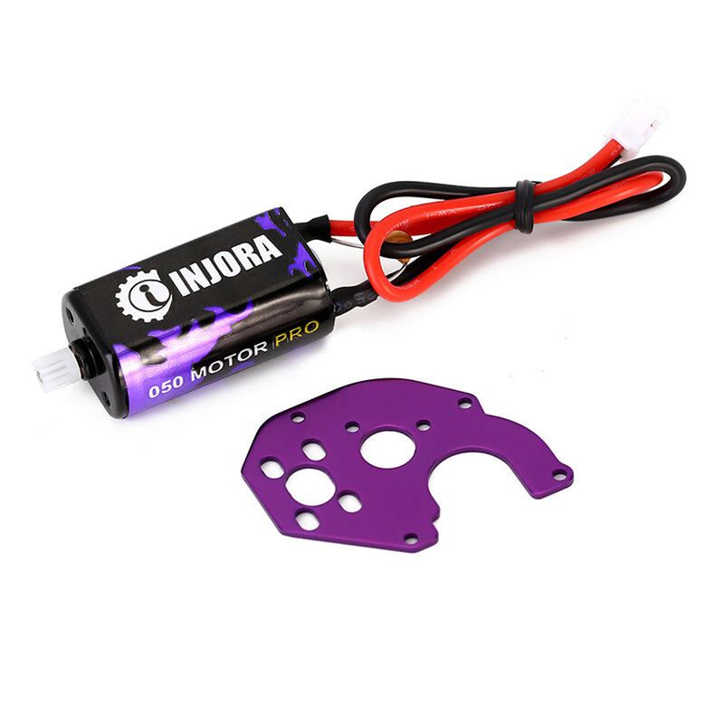 INJORA 50T 050 Pro Brushed Motor & Motor Mount Plate, 1/24 Axial SCX24