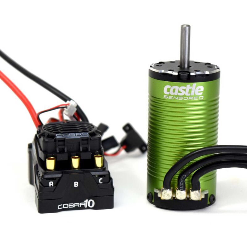 Cobra 10 Electronic Speed Control & 1415-2400KV Sensored Motor Combo, 5mm Shaft