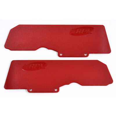 RPM Mud Guards for Rear A-arms (2): Red RPM Mud Guards for Rear A-arms (2): Red