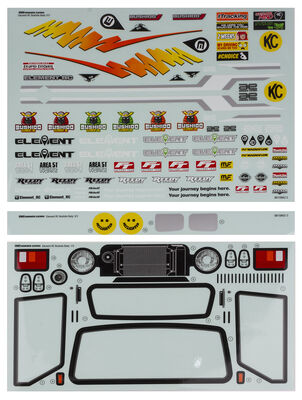 Body Decal Sheets, 1/10 Element Bushido+ Body Decal Sheets, 1/10 Element Bushido+