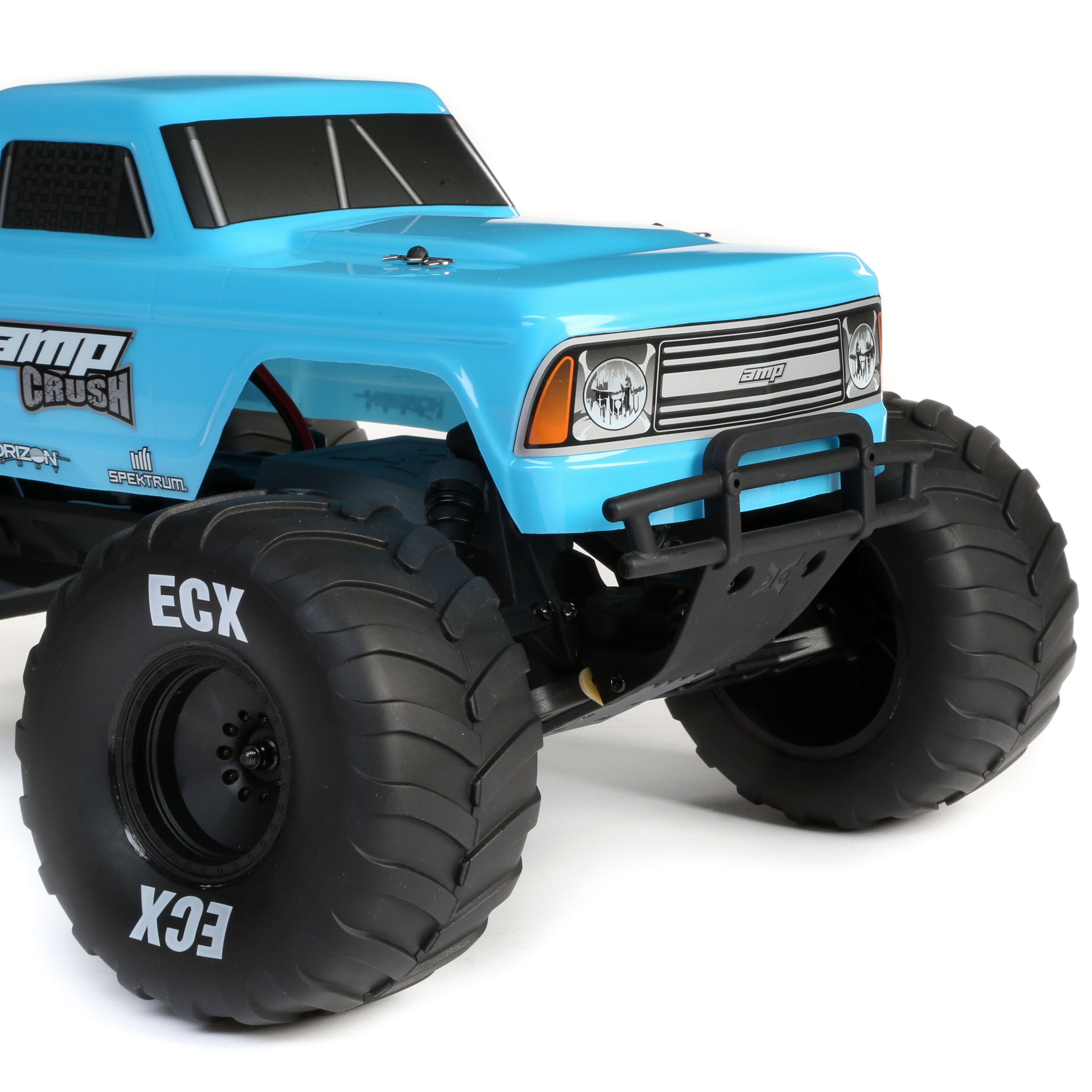 ECX 1/10 Amp Crush 2WD Monster Truck Brushed RTR, Blue