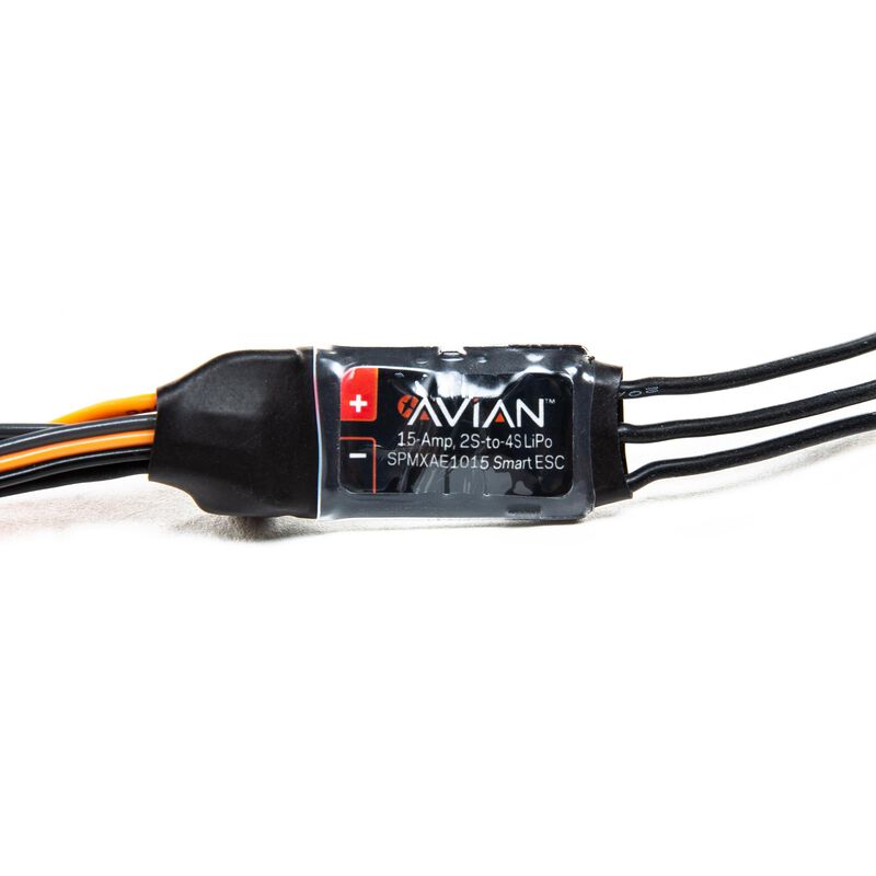 Spektrum Accessories Avian 15-Amp Brushless Smart ESC, 2S-4S: IC3