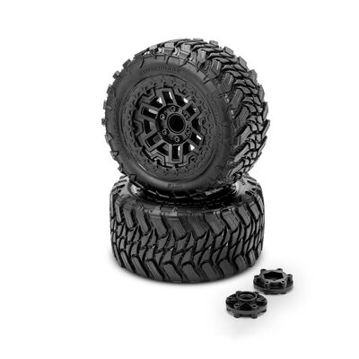 1/10 Switchback Pre-Mounted Stadium Truck Tires, Platinum Compound (2) 1/10 Switchback Pre-Mounted Stadium Truck Tires, Platinum Compound (2)