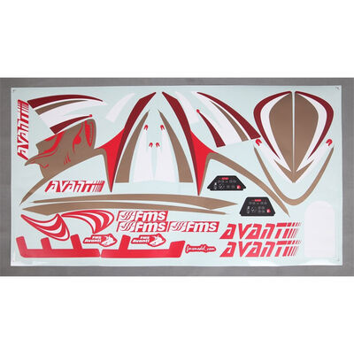 Decal Sheet: Red Avanti Decal Sheet: Red Avanti