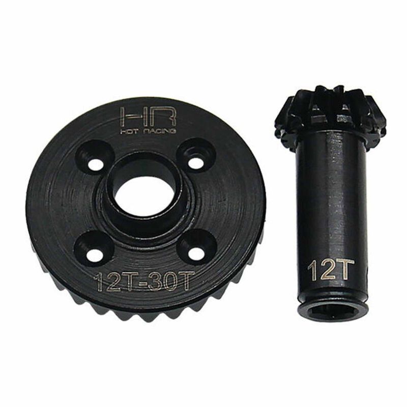 Steel Front Helical 30T Ring Gear & 12T Pinion Gear Set, ARRMA GROM & Losi NASCAR Vehicles