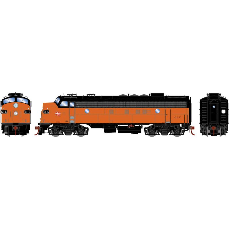 HO FP7A Locomotive with DCC & Sound, MILW #61C