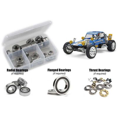 Rubber Shielded Bearing Kit, 1/10 Tamiya Wildone Blockhead Rubber Shielded Bearing Kit, 1/10 Tamiya Wildone Blockhead