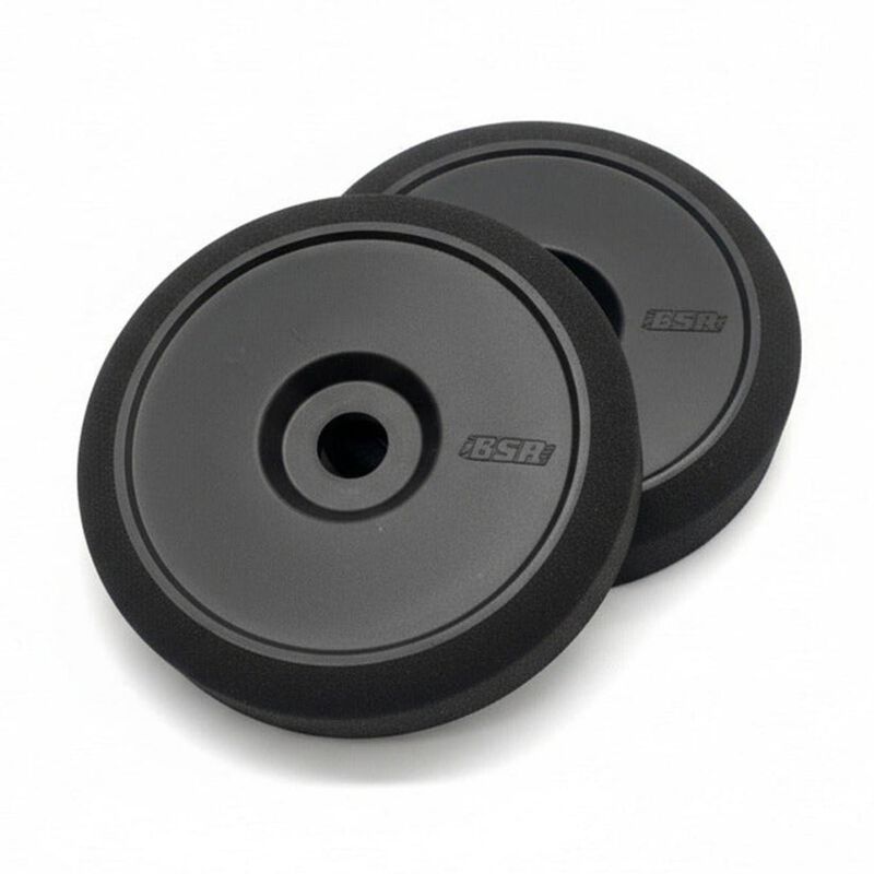 1/8 BSR Pre-Mounted Buggy Tires, Black, 30 Shore (2)