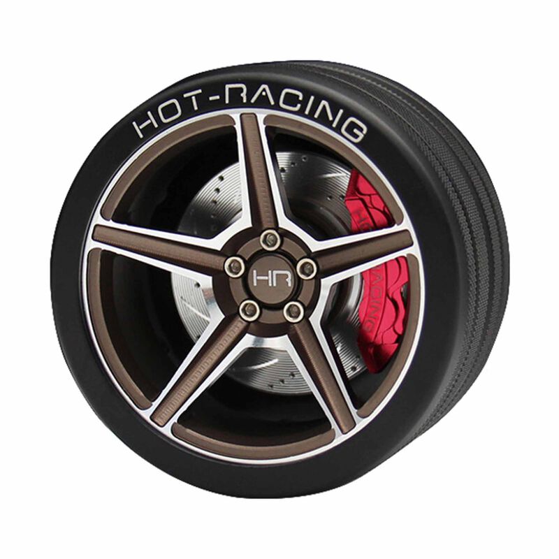 Aluminum 5 spoke Steering Wheel, FlySky NB4 Transmitter, Bronze