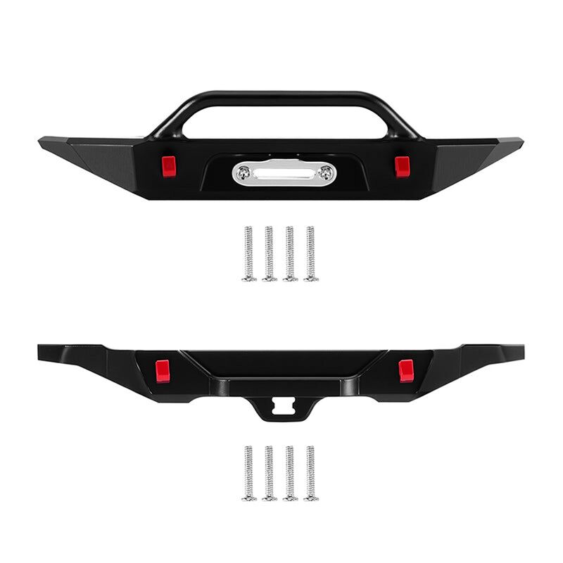 INJORA Aluminum Front & Rear Bumper Set, 1/30 Axial SCX30 Bronco