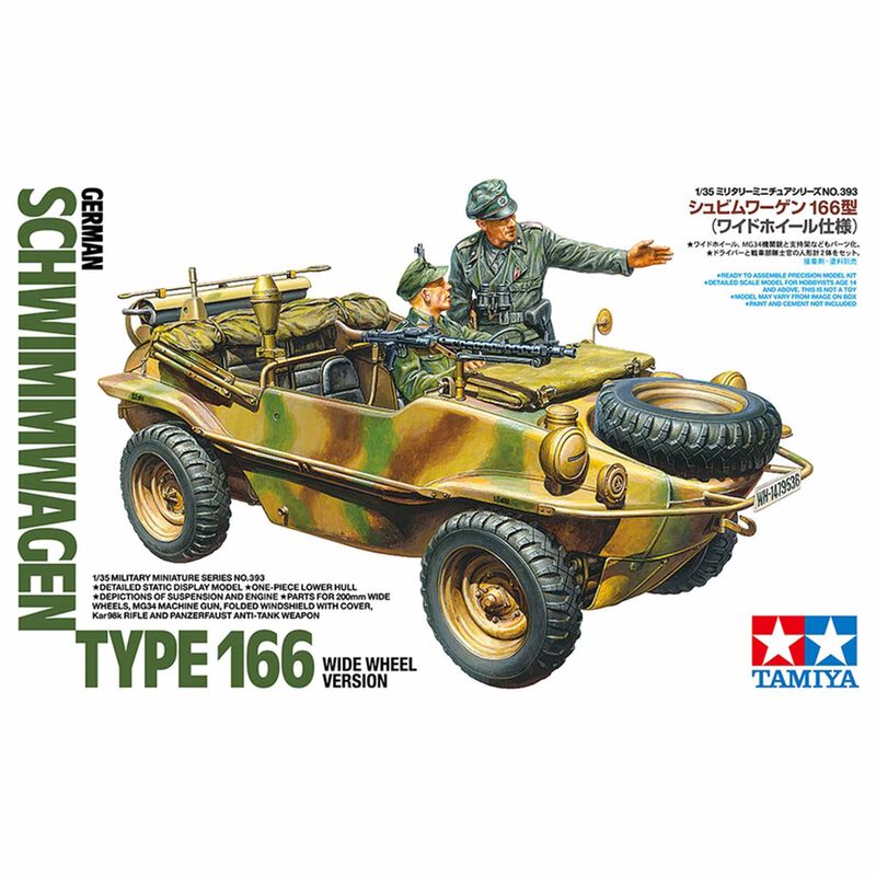 1/35 German Schwimmwagen Type 166 Model Kit, Wide Wheel Version