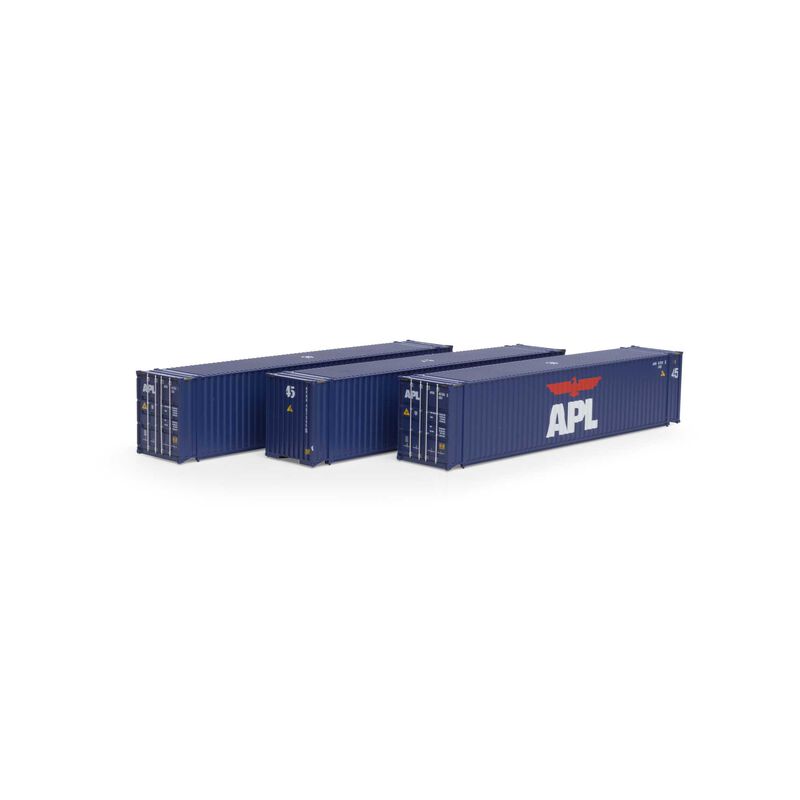 HO RTR 45' Container, APL #1 (3)