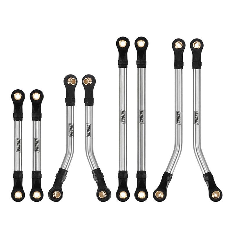 INJORA Stainless Steel High Clearance Link Set, 1/18 Traxxas TRX-4M High Trail K10/ F150