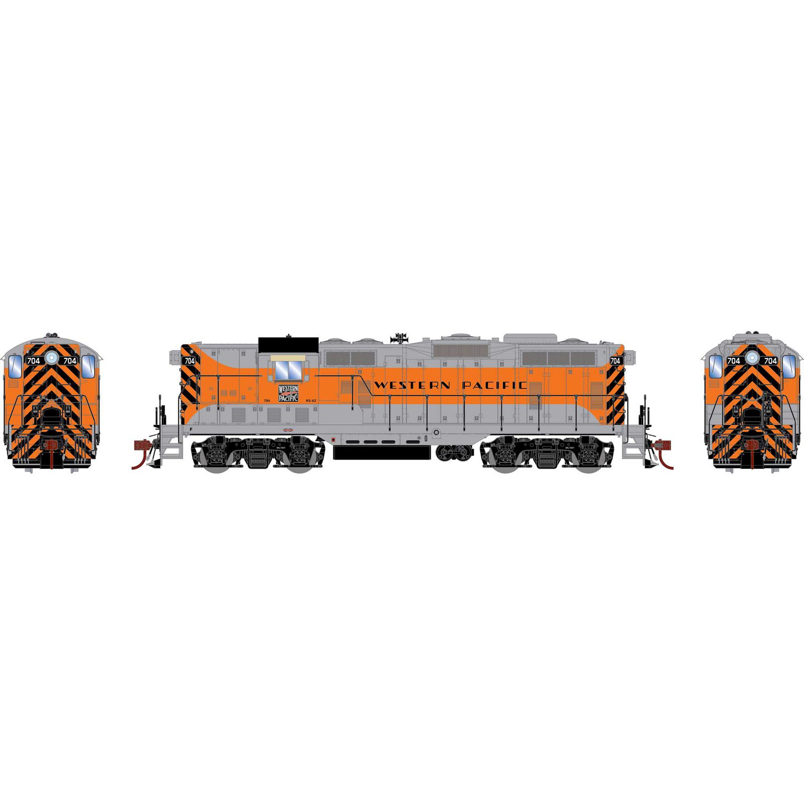 HO GP7 Locomotive, with DCC & Sound WP #704
