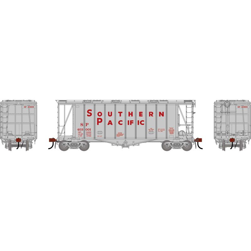 HO GEN GATC 2600 Airslide Covered Hopper, Early SP #403001