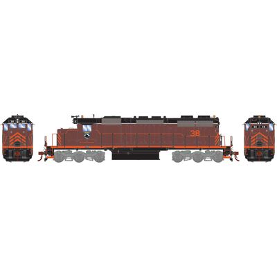 HO EMD SD38 Locomotive with DCC & Sound, MR #38 HO EMD SD38 Locomotive with DCC & Sound, MR #38