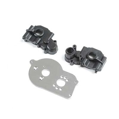 Transmission Case & Motor Plate: Mini-T 2.0, Mini-B Transmission Case & Motor Plate: Mini-T 2.0, Mini-B