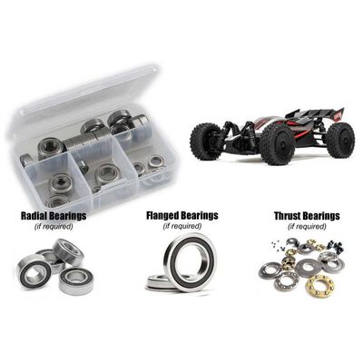 Rubber Shielded Bearing Kit, 1/14 ARRMA Typhon GROM 223S BLX Rubber Shielded Bearing Kit, 1/14 ARRMA Typhon GROM 223S BLX