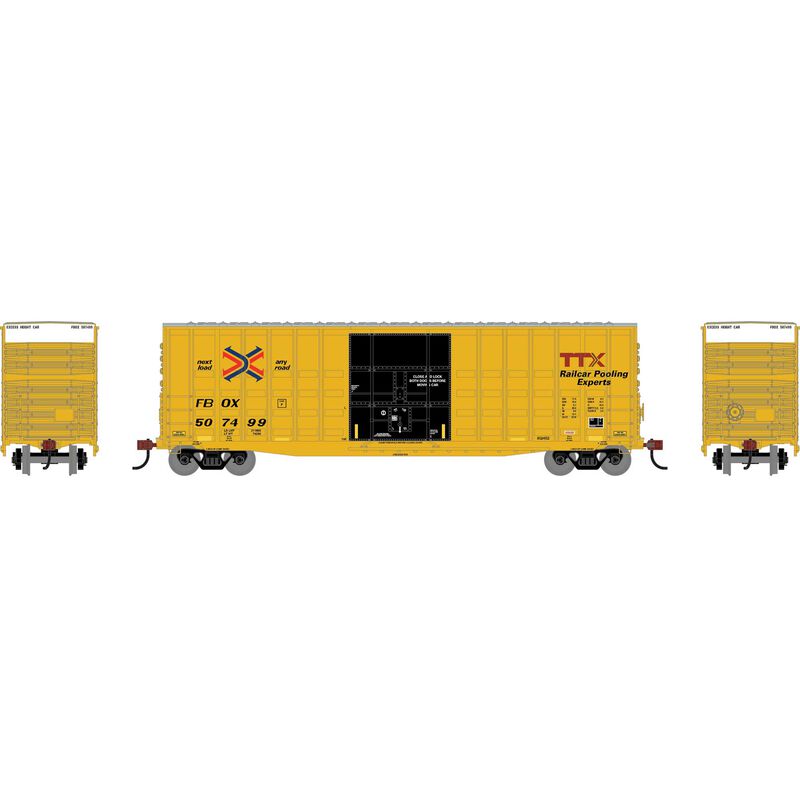 HO RND 50' Waffle High Cube Box Car FBOX #507499