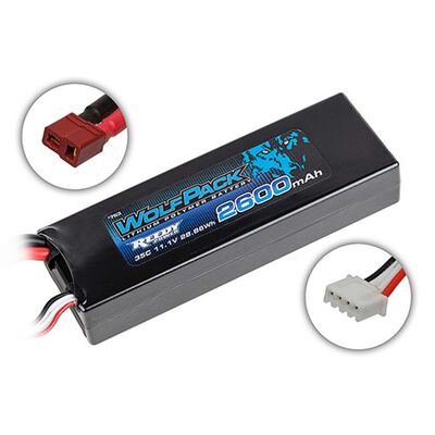 11.1V 2600mAh 3S 35C WolfPack LiPo Battery: T-plug 11.1V 2600mAh 3S 35C WolfPack LiPo Battery: T-plug