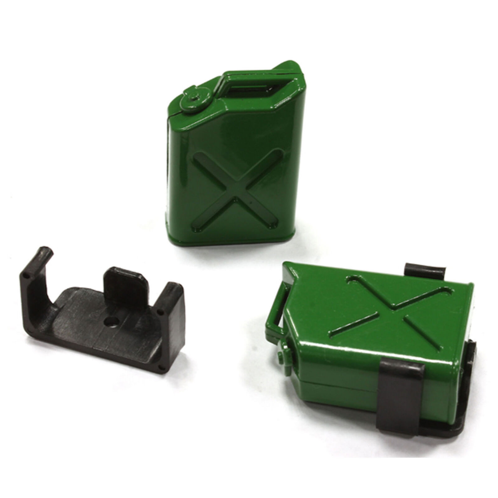 Jerry Can Fuel Tank (2), Green: 1/10 Scale Crawler