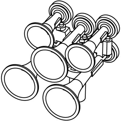 HO Nathan P-5 All Forward (3) HO Nathan P-5 All Forward (3)