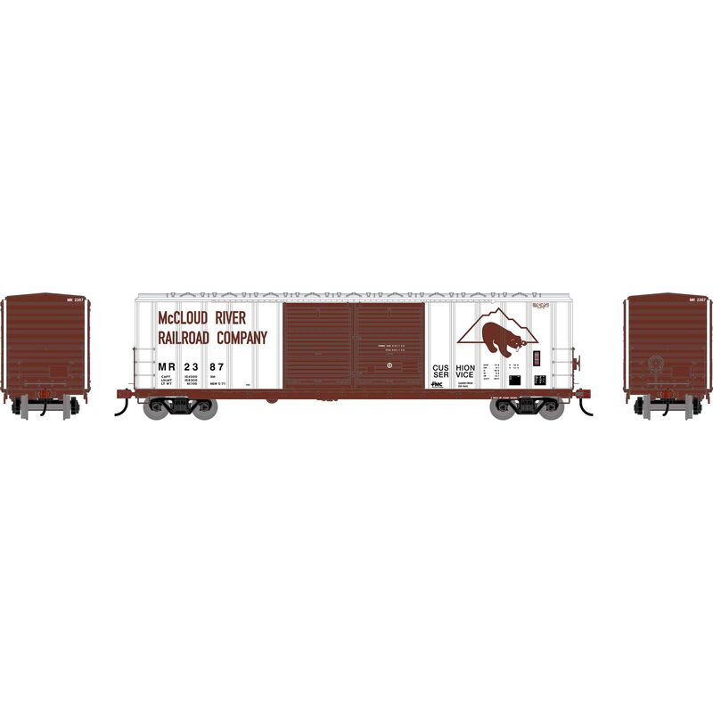 HO ATH 50' FMC 5077 Centered Double Door Box Car, MR #2387 HO ATH 50' FMC 5077 Centered Double Door Box Car, MR #2387