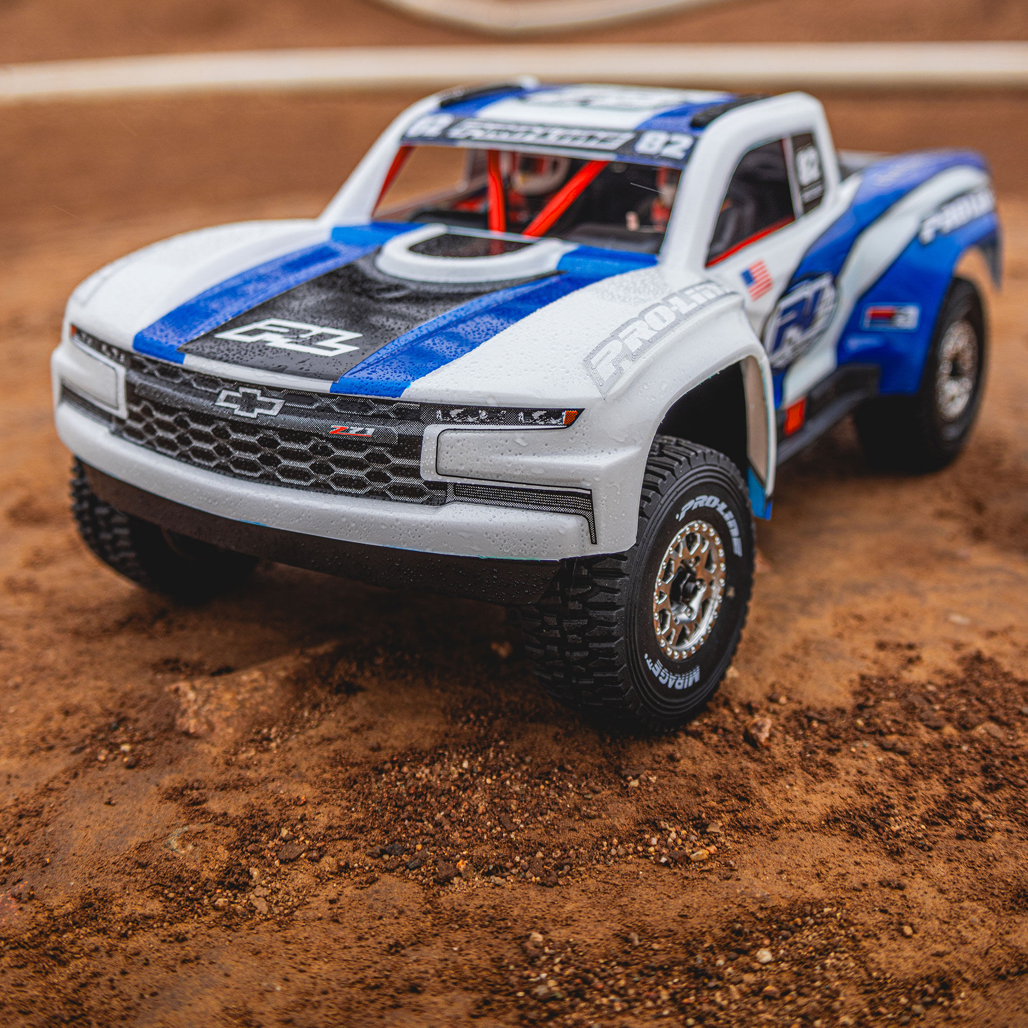 [�˾���ũ] PRO367517 [PROLINE-RACING] 3675-17 1/16 Pre-Cut 2019 Chevy Silverado Trophy Truck Clear Body: GROM 2