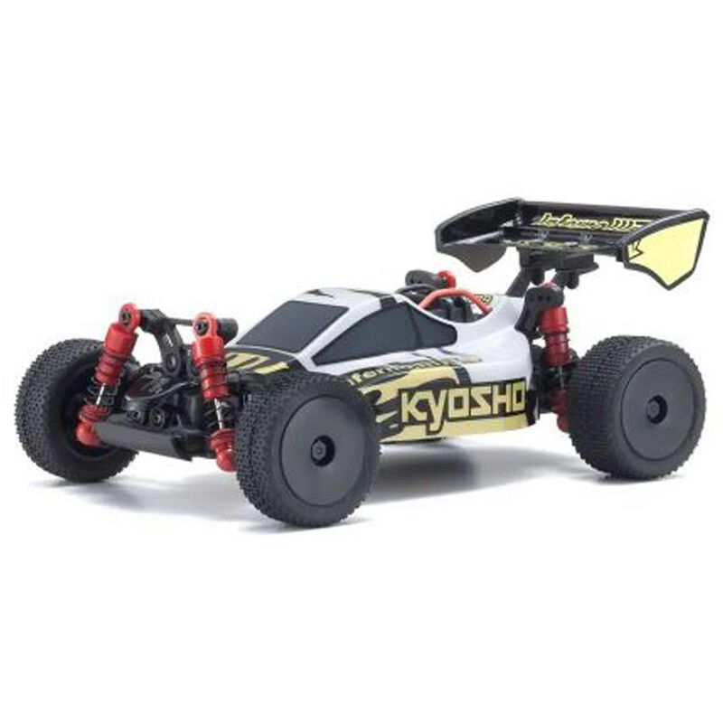 Kyosho 1/28 Inferno MP9 Mini-Z 4x4 Off-Road Buggy RTR, White/Black