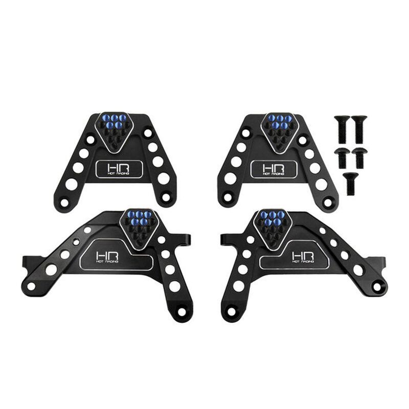 Hot Racing Aluminum Panhard Mount Shock Tower Set, 1/10 Axial SCX10 III