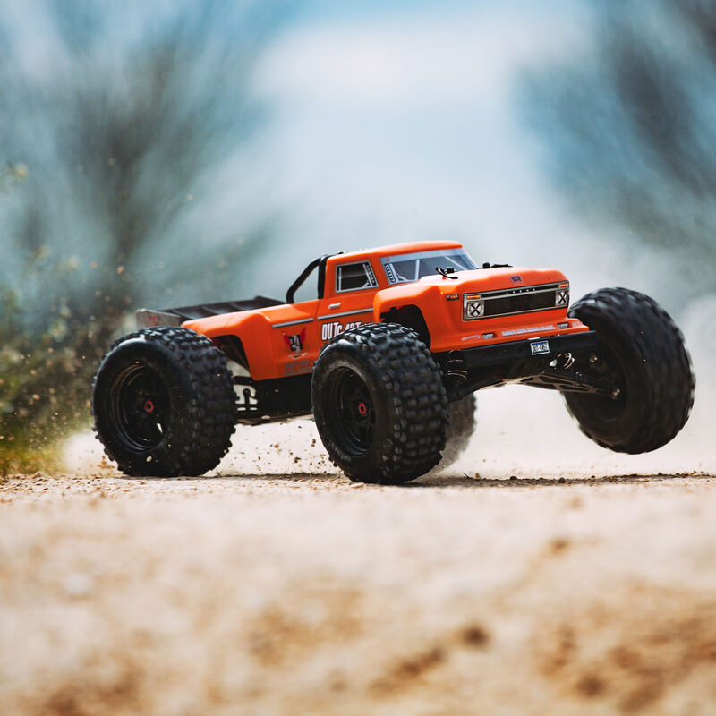 1/8 OUTCAST 6S BLX 4WD Brushless Stunt Truck with Spektrum RTR, Orange