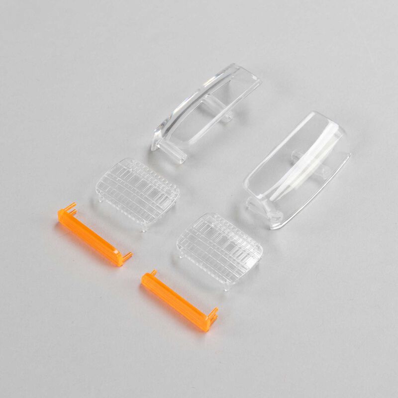 Axial Headlight, Taillight Lens Set: SCX10 III XJ