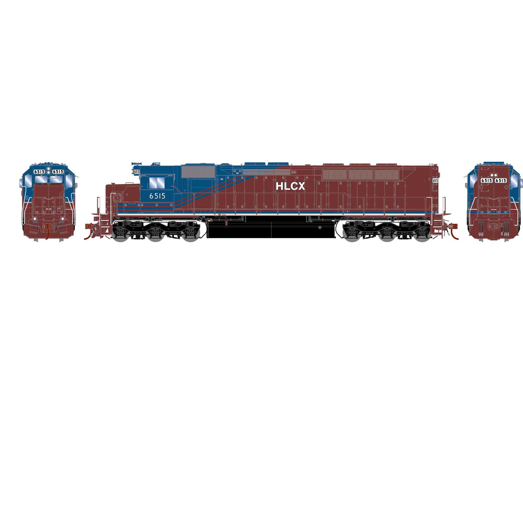 Athearn Genesis HO GEN SDP45 Locomotive w/DCC & SOUND, HLCX #6515
